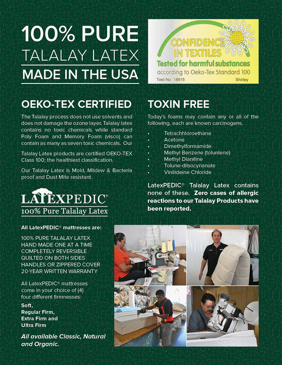 Natural Talalay latex