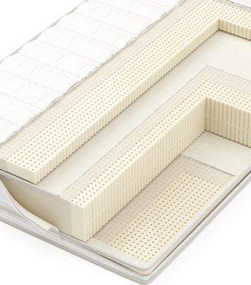 Latexpedic latex mattress on an electric adjustable bed with the head section raised