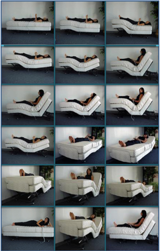 Twin electric adjustable bed with a Latexpedic natural latex mattress